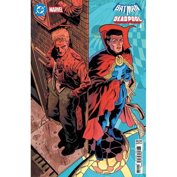 Dc Marvel Batman Deadpool #1 (one Shot) Cvr P Hayden Sherman Constantine Dr Strange Card Stock Var DC Comics Comic Book