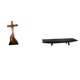 thumbnail image 1 of Adorno religioso de María con bandeja de madera rústica. Cuenco decorativo multiusos para aperitivos, ideal para el hogar o la oficina., 1 of 8