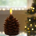thumbnail image 5 of Christmas Pinecone Flameless Candle Light, LED Pinecone Candles, Battery Operated, Flickering LED Light Pinecone Candle for Christmas Home Party Indoor Decoration, 5 of 7