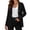Black, variant on Vivianyo HD Women's Vertical Rib Knit Cardigan Sweater, Womens V Neck Long Sleeve Top with Three Button for Indoor Outdoor Layering Wear, Sizes S-2XL