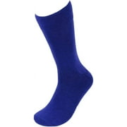 Feraricci Solid Color Polyester Socks for Men, Casual and Formal Attire RBlue Rise Mens Crew Socks - Royal Blue