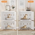 thumbnail image 4 of Danolapsi Cat Litter Box Enclosure,Hidden cat Litter Box Furniture with 2 Doors and Pads,Indoor Cat House,End Table,Wooden Kitty Litter Box Cabinet Furniture, 4 of 7