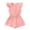 Pink, variant on Boys Suit Size 12 Summer Onesie Boys One-piece Outfit Baby Girls Button up Cotton Linen Romper Jumpsuit Fly Sleeve Solid Playsuit Clothes Baby Boy Gifts 0-3 Months