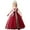 Crimson, variant on Little & Big Girls Flower Waist Long Pageant Princess Dress Q534 Size 7-16