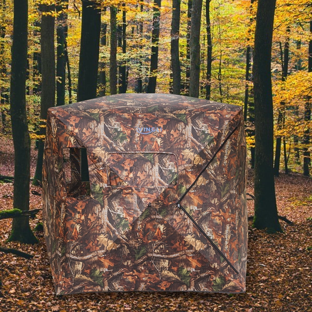 UBesGoo 23 People Camo Hunting Blind Tent, Weather