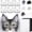 D, variant on Cats Foxes Mask with Furs Eye Meshes,Stickers,Therians Dress Up Mask to Paint Mask Arts Craft Kits,Costume Mask