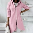 thumbnail image 4 of LowProfile Sweatshirt Hoodies for Women Plus Size Long Sleeve Casual Tops Solid Cause Streetwear Sweater Zipper Hooded Irregular Hem Coat Winter Fall Sweatshirts, 4 of 7