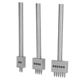 thumbnail image 4 of 3Pcs Leather Perforated Tool Silver Tooth DIY Lacing Stitching Chisel Set Leather Craft Kits Punching DIY Leather Kits, 4 of 8