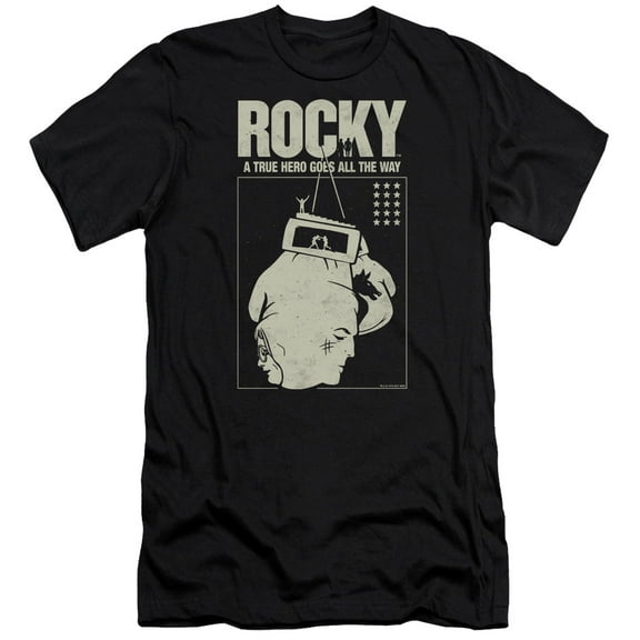 Rocky The Hero Adult 30/1 T-Shirt Black