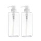 thumbnail image 1 of 2pcs 280ml Refillable Empty Plastic Cream Lotion Dispenser Square Spray Pump Bottles for Cosmetic Shampoo Liquid Soap, 1 of 3