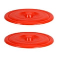 thumbnail image 3 of 2pcs Plastic Trash Can Lids Round Trash Can Replacement Cover Heavy-Duty Garbage Can Lid For Outdoor Trash Can Rounded Smooth Plastic Lid, 3 of 8