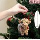 thumbnail image 5 of Fzsteel Acrylic Christmas Tree Ornament 2D Flat Cow Shape Holiday Decoration with Appreciation Message for Home and Party Festive Decor, 5 of 8