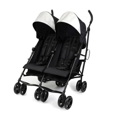 Summer Infant 3Dlite Side by Side Double Stroller for Infants & Toddlers