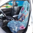 thumbnail image 2 of Uorisanigo Waterproof Car Seat Towel Cover Front Car Seat Covers Non-Slip Pink Hibiscus Turtle Bucket Seat Sweat Proof Protector Universal Fit for Vehicles,Cars,Suvs,Vans,Sedans, 2 of 6