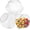 3 Pack, variant on 4 Pcs Plastic Candy Jars,71 Oz Clear Plastic Cookie Jars,Hexagonal Candy Containers with Lids for Kitchen,Dry Food,Candy,Dog Food,Cookies,Coffee Pod,Laundry Pod