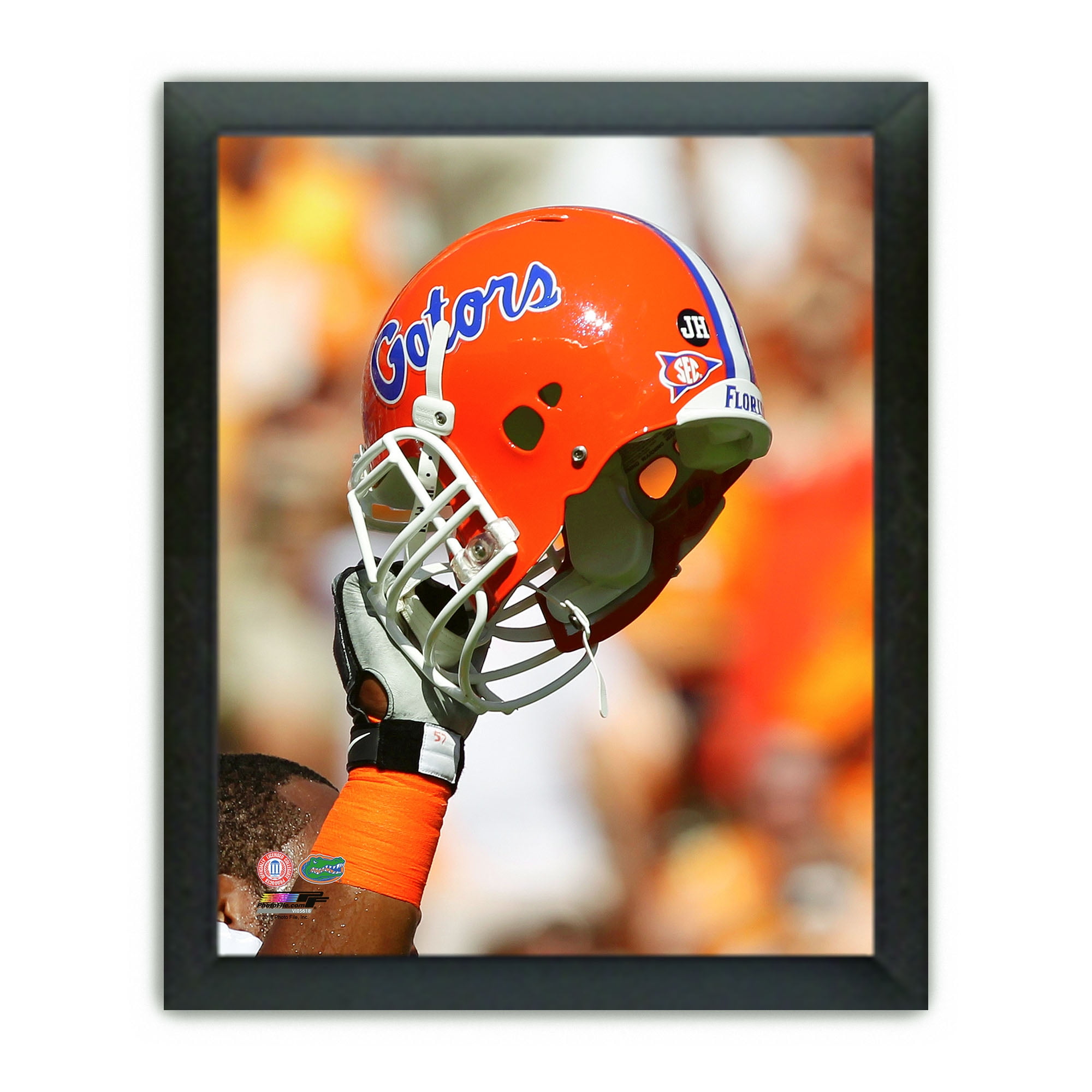 Florida Gators Helmet Spotlight Photo 12.5 x 15.5 Framed 