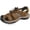 A-brown, variant on Men's Sandals, Closed Toe Leather Fisherman Outdoor Hiking Sport Shoes Summer