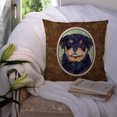 thumbnail image 3 of Carolines Treasures SS8929PW1414 Rottweiler Indoor & Outdoor Fabric Decorative Pillow, 3 of 4