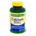 thumbnail image 1 of Suplemento de calcio Spring Valley 600 mg 100 comprimidos x 3, 1 of 7