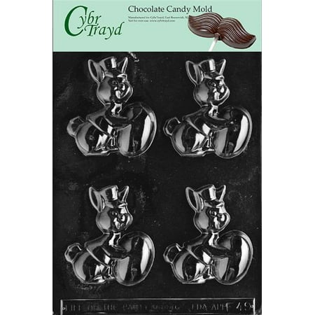 

Cybrtrayd Life of the Party E049 Bunny with Egg Easter Chocolate Candy Mold in Sealed Protective Poly Bag Imprinted with Copyrighted Cybrtrayd Molding Instructions