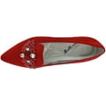 thumbnail image 6 of Bellini Womens Fabulous II Casual Flat 7 Red Microsuede, 6 of 7