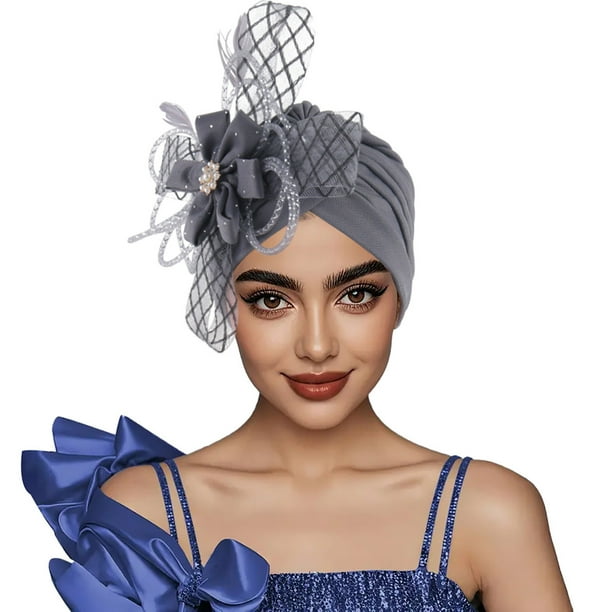 Sombreros de mujer de moda con capas de aire y paneles laterales con flores, sombrero indio para mujer