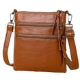 thumbnail image 1 of Laklulu Bolsos cruzados pequeños de piel sintética para mujer, bolso cruzado, bolsos de hombro con múltiples bolsillos con cremallera, 1 of 6