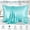 Aqua, variant on Luxury Silky Satin Pillowcase with Zipper, Standard Size 20x26 inch, Black - Hair and Skin Friendly, Soft Smooth Bedding Pillow Cover