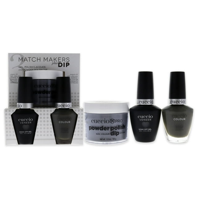 Cuccio Colour Sistema de inmersión de esmalte en polvo profesional de 1.6 oz, gel de remojo de chapa de 0.44 oz, esmalte de uñas de color de 0.43 oz Match Makers Plus Dip - Fur-Well 2020 3 Pc Cuccio Cuccio Colour 2021 - Bálsamo labial hidratante de granada de 0.15 oz