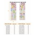 thumbnail image 6 of Happy Easter Blackout Curtains for Bedroom, Spring Colorful Eggs Butterfly Plaid Checkered Thermal Insulated Kitchen Drapes with Grommets, Light Blocking Window Treatment, 2 Panels 52" x 54", 6 of 7