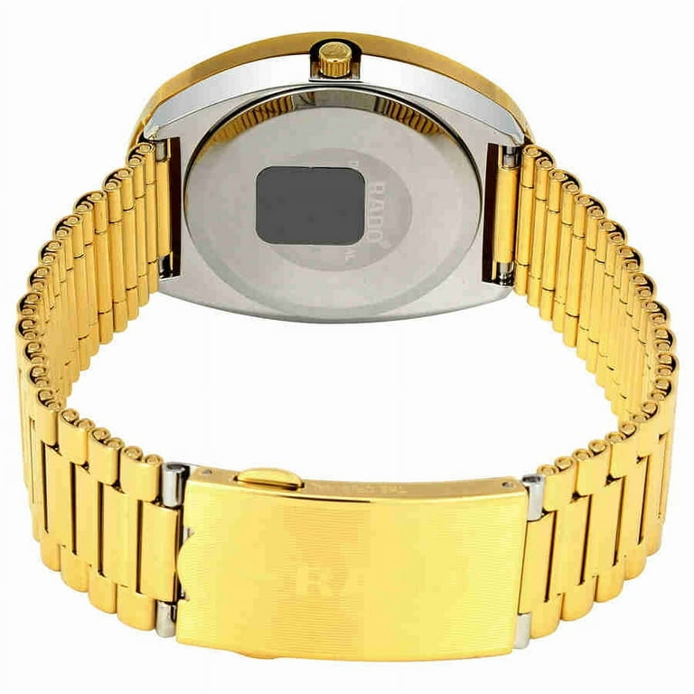 Rado R12393633 Diastar Men s Watch Gold Dial Quartz Diamond Water Resistant Walmart