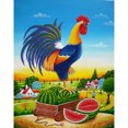 thumbnail image 1 of Pintura de diamante (DE5637) Kit de trabajo hecho a mano de diamantes de imitación de gallo de sandía cuadrado DIY 30x40cm FLhrweasw Nuevo, 1 of 1