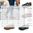 thumbnail image 3 of Q-235 Brown Vintage Strap Loafers For Women Buckle Round Toe Casual Comfortable Slip On Pu Shoes Office Party, 3 of 6