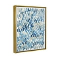 thumbnail image 3 of Stupell Industries Coastal Tile Abstract Soft Blue Beige Shapes Metallic Gold Framed Floating Canvas Wall Art, 16x20, by Grace Popp, 3 of 8