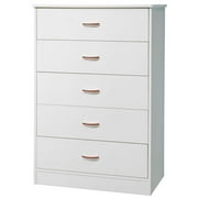 South Shore Contemporary 5-Drawer Chest, White