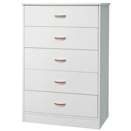 South Shore Contemporary 5-Drawer Chest, White