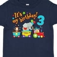 thumbnail image 4 of Inktastic It's My Birthday Circus Train 3rd Birthday Boys or Girls Toddler T-Shirt, 4 of 5
