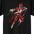 thumbnail image 2 of Power Rangers Red Ranger With Sword Adult Black Crew Neck Short Sleeve T-shirt-4XL, 2 of 3