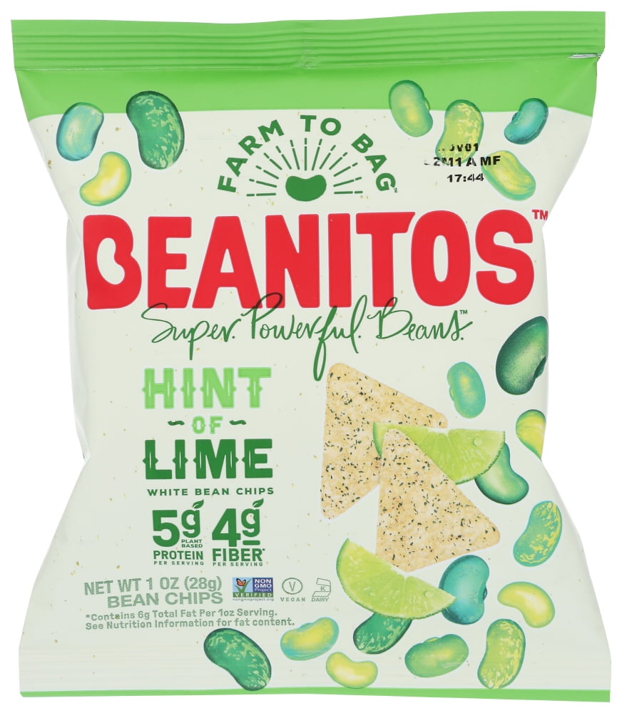 Beanitos White Bean Chips Hint Of Lime, 1 Oz
