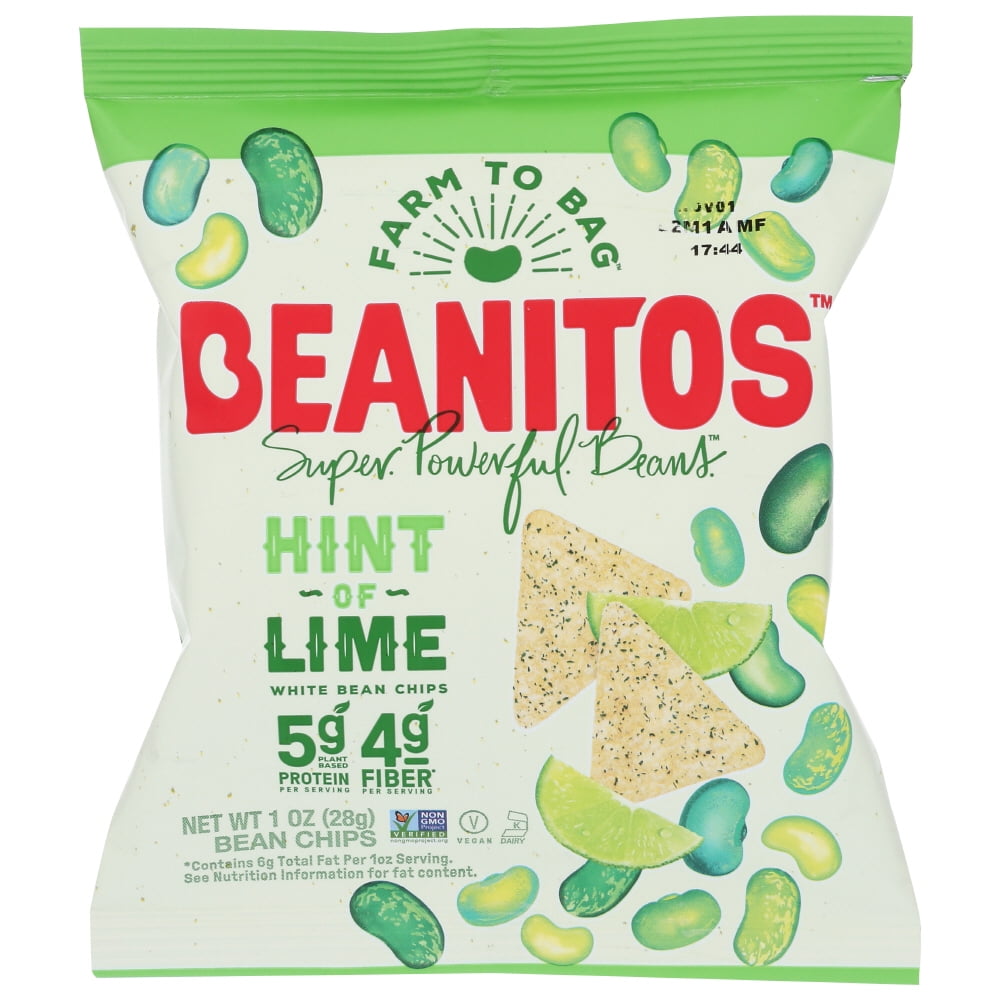Beanitos White Bean Chips Hint Of Lime, 1 Oz