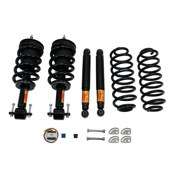 2015-2020 Cadillac Escalade 4-Wheel Air Suspension Conversion Kit / Delete Kit with Camber Bolts and Light Out Module (GC44FMCK)