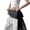 Black, variant on ManxiVoo Lace Wrap Asymmetrical Layered Skirt with Tie Waist Scarf Belt for Women Casual Wear