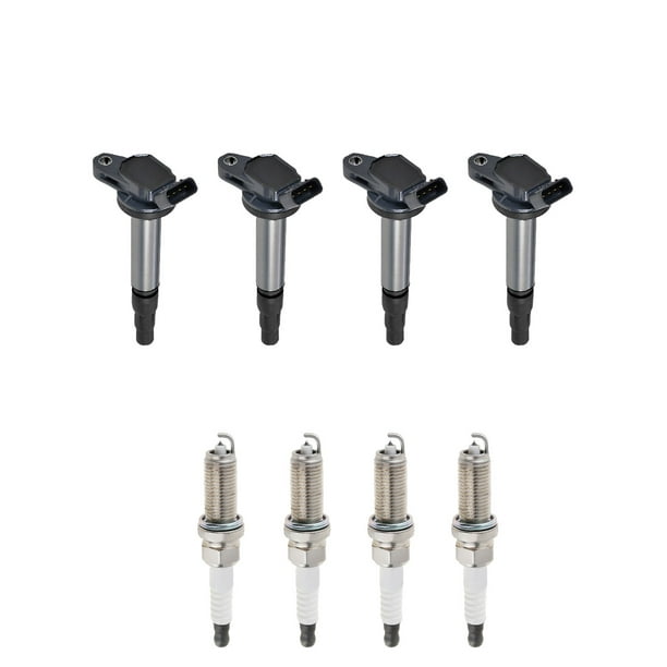 Set of 4 ISA Ignition Coils and 4 Denso Spark Plugs Compatible with 20092017 Toyota Corolla 1