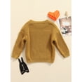 thumbnail image 4 of GXFC Infant Baby Boys Girls Fall Cable Knit Sweater Newborn Long Sleeve Solid Knitwear Tops Toddler Casual Warm Autumn Winter Pullovers Clothes 0-3M, 4 of 8