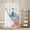 Blue Beige, variant on Blue Coastal Octopus No Hook Shower Curtain with Snap in Liner, Waterproof Fabric Shower Curtains, Nautical Undersea Creatures Leaves Shower Curtain Set Top See Through for Bathroom 72"x78"