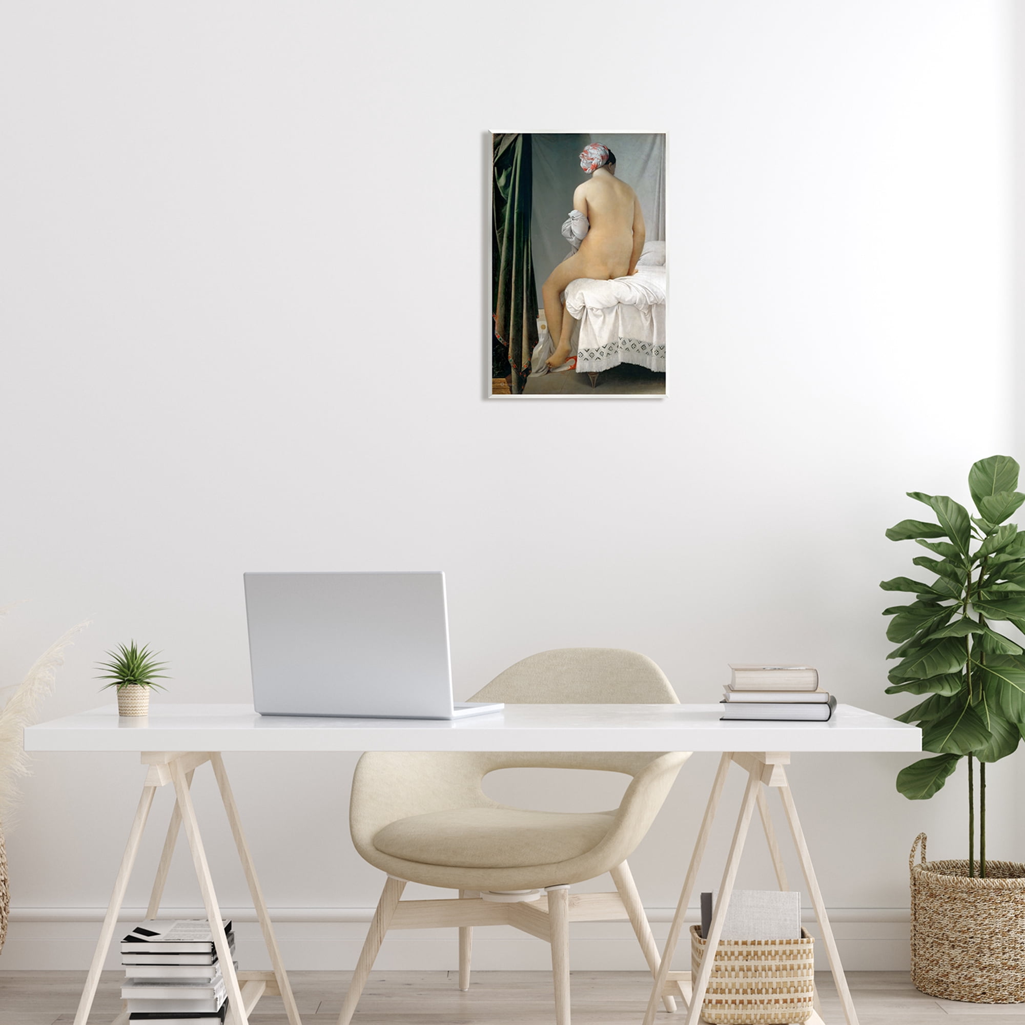 Stupell Industries La Baigneuse Valpincon Jean Auguste Dominique Ingres Bather Painting Painting Unframed Art Print Wall Art, Design by one1000paintings