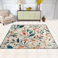 thumbnail image 2 of Yayeee Area Rugs for Living Room 6.7'x4.8' Non Slip Washable Bedroom Floor Carpet, Beige Whimsical Leaves, 2 of 5