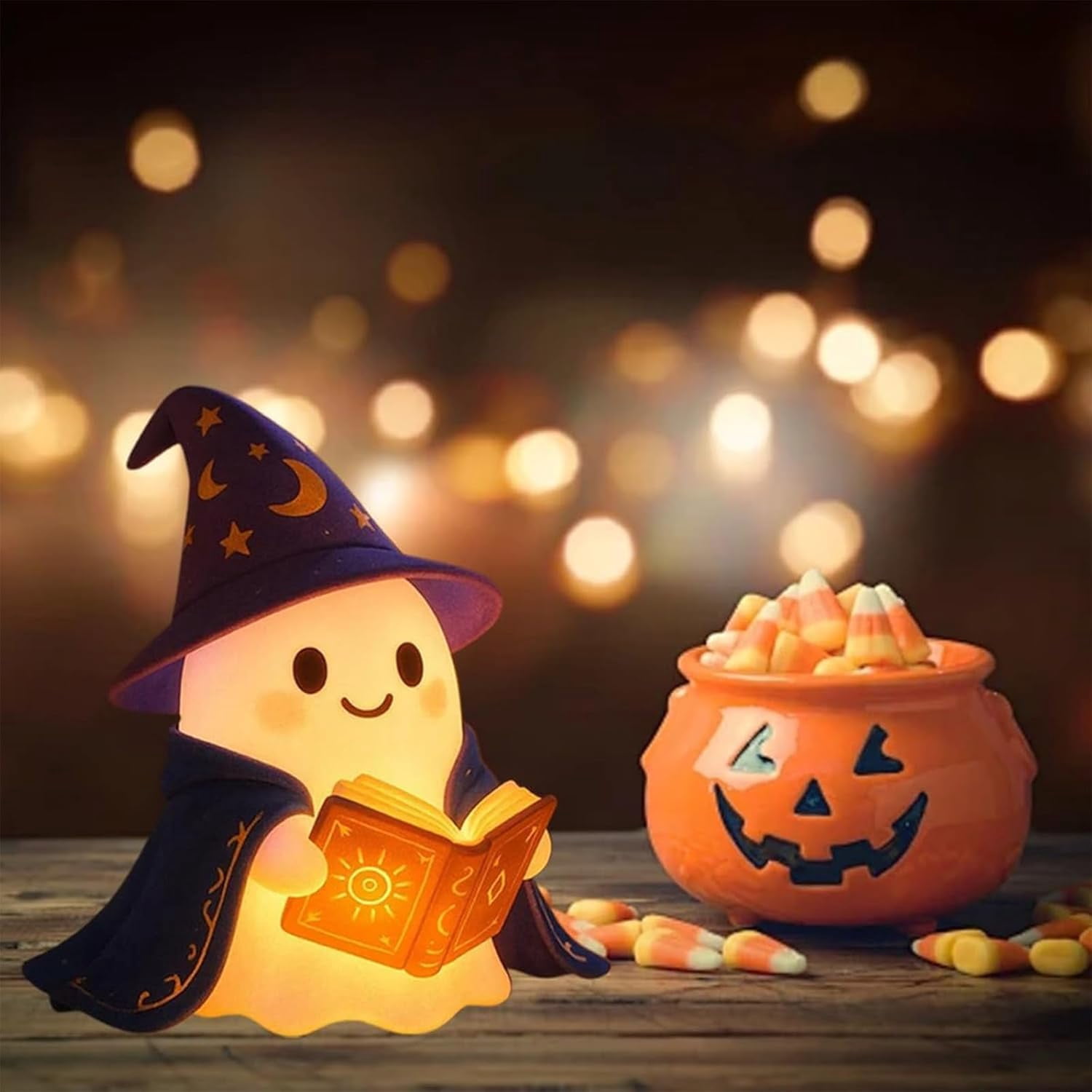 YZEGDCH Halloween Lights Halloween Cute Ghost Night Lights Halloween Kids-Touch LED,Dimmable,Nursery/Bedside/Bedroom Lights - Gift for Boys&Girls&Baby&Toddler