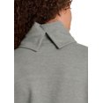 thumbnail image 5 of RBX Active Women's Cowl Neck Sweater Long Sleeve Tunic Sweatshirt Dress, 5 of 5
