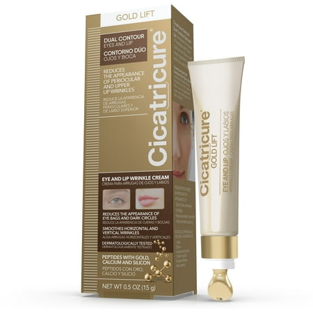 Cicatricure Gold Lift Dual Contour Eye And Lip Wrinkle Cream, 0.5 oz
